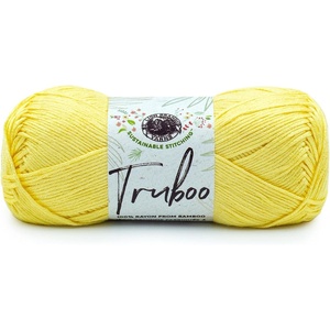(1 Skein) Lion Brand Yarn Truboo Yarn, White(Yellow)