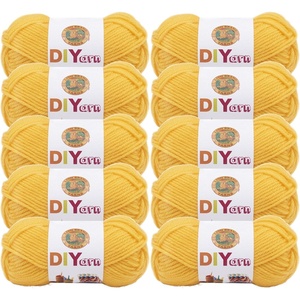 (10 Pack) Lion Brand Yarn DIYarn Yarn, Yellow