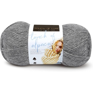 (3 Pack) Lion Brand Yarn Touch of Alpaca Yarn, Crimson(Oxford Grey)