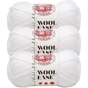 (3 Pack) Lion Brand Yarn Wool-Ease Yarn, White/Multi