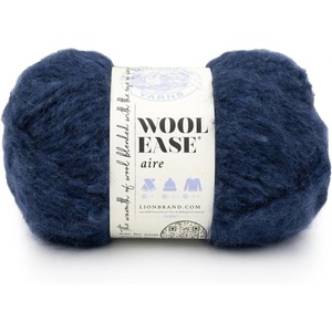 Lion Brand Wool-Ease Aire Yarn, Soft Yarn for Knitting, Crochet, and Crafts, Buttercup, 1 Pack(Night Sky)