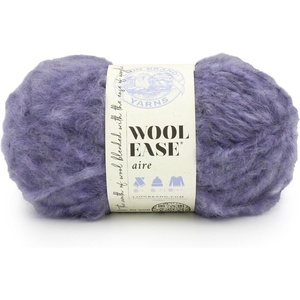 Lion Brand Wool-Ease Aire Yarn, Soft Yarn for Knitting, Crochet, and Crafts, Buttercup, 3 Pack(Purple Haze)