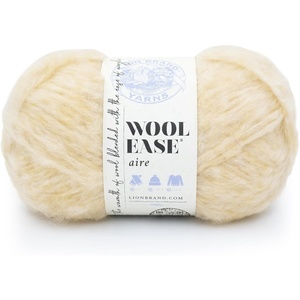 Lion Brand Wool-Ease Aire Yarn, Soft Yarn for Knitting, Crochet, and Crafts, Marshmallow, 1 Pack(Buttercup)