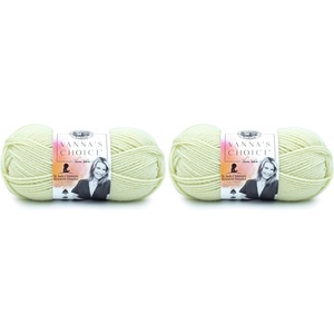 Lion Brand Yarn (1 Skein) Vanna’s Choice Yarn, White, 3.5 Ounces(Asparagus Green)