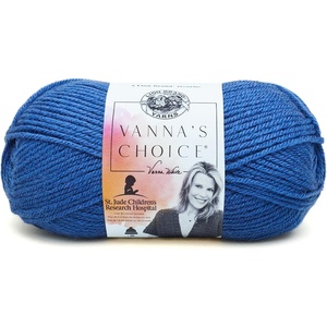 Lion Brand Yarn (1 Skein) Vanna’s Choice Yarn, White, 3.5 Ounces(Colonial Blue)