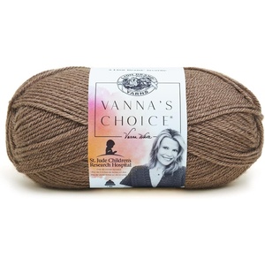 Lion Brand Yarn (1 Skein) Vanna’s Choice Yarn, White, 3.5 Ounces(Taupe)