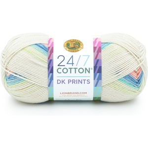 Lion Brand Yarn, 24/7 Cotton DK Crochet Yarn, Azul, Denim Blue, 3 Pack | Cotton Yarn for Knitting, Crochet, Crafts, Light Weight Fiber for Bags, Blankets, Soft Shawls, Summer Hats, Baby Clothes(Cool Breeze)