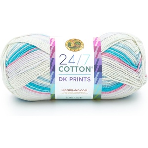 Lion Brand Yarn, 24/7 Cotton DK Crochet Yarn, Iron Grey, Metal Gray, 3 Pack | Cotton Yarn for Knitting, Crochet, Crafts, Light Weight Fiber for Bags, Blankets, Soft Shawls, Summer Hats, Baby Clothes(Magical)