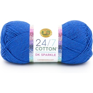 Lion Brand Yarn 24/7 Cotton DK Prints Lightweight Yarn for Crochet, Knitting, Crafts, Flamingo, Cream with Multicolor Stripes, 1 Pack, Natural Fiber for Soft Shawls, Light Blankets, Summer Projects | Cotton Yarn for Knitting, Crochet, Crafts, Light Weight Fiber for Bags, Blankets, Soft Shawls, Summer Hats, Baby Clothes(Calypso)