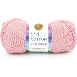 Lion Brand Yarn 24/7 Cotton DK Prints Lightweight Yarn for Crochet, Knitting, Crafts, Flamingo, Cream with Multicolor Stripes, 1 Pack, Natural Fiber for Soft Shawls, Light Blankets, Summer Projects | Cotton Yarn for Knitting, Crochet, Crafts, Light Weight Fiber for Bags, Blankets, Soft Shawls, Summer Hats, Baby Clothes(Pink Diamond)