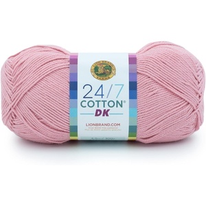 Lion Brand Yarn 24/7 Cotton DK Prints Lightweight Yarn for Crochet, Knitting, Crafts, Flamingo, Cream with Multicolor Stripes, 1 Pack, Natural Fiber for Soft Shawls, Light Blankets, Summer Projects | Cotton Yarn for Knitting, Crochet, Crafts, Light Weight Fiber for Bags, Blankets, Soft Shawls, Summer Hats, Baby Clothes(Cameo)