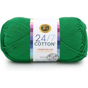 Lion Brand Yarn, 24/7 Cotton Yarn, Charcoal, Gray, 1 Pack | Light Worsted 100% Mercerized Cotton Yarn for Crochet, Knitting, Craft, 185 Yards of Natural Fiber for Tees, Bags, Dishcloths(Ivy League)