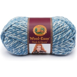 Lion Brand Yarn 640-533 Wool-Ease Thick & Quick Yarn, Peppermint