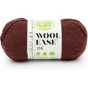 Lion Brand Yarn, Acrylic Wool Blend Wool-Ease DK Yarn for Knitting, Crocheting, and Crafts, Cream, 1 Pack(Cinnamon Stick)