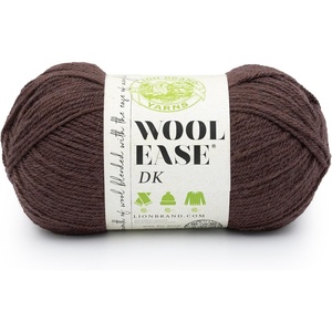 Lion Brand Yarn, Acrylic Wool Blend Wool-Ease DK Yarn for Knitting, Crocheting, and Crafts, Cream, 1 Pack(Hickory)