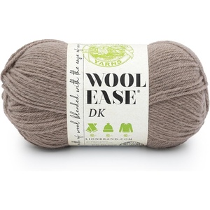 Lion Brand Yarn, Acrylic Wool Blend Wool-Ease DK Yarn for Knitting, Crocheting, and Crafts, Cream, 1 Pack(Taupe)