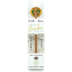 Lion Brand Yarn Bamboo Crochet Hook for Beginners, Size P-15, 10 mm(J-10 (6mm))
