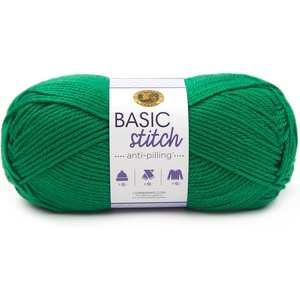 Lion Brand Yarn Basic Stitch Anti-Pilling Knitting Yarn, Yarn for Crocheting, 1-Pack, Pumpkin(Grass)