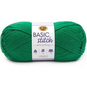 Lion Brand Yarn Basic Stitch Anti-Pilling Yarn for Crocheting, Knitting, and Crafts, Cocoa, 1 Pack(Grass)