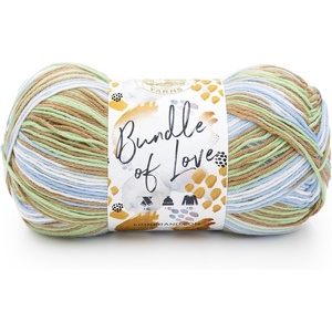 Lion Brand Yarn Bundle of Love Multicolor Baby Yarn for Knitting and Crochet, 1 Pack, Enchanted Forest(Belle)