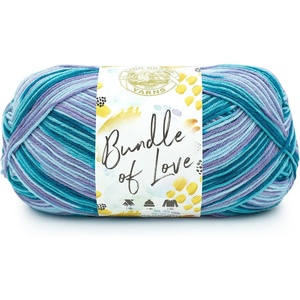 Lion Brand Yarn Bundle of Love Multicolor Baby Yarn for Knitting and Crochet, 1 Pack, Enchanted Forest(Mermaid)