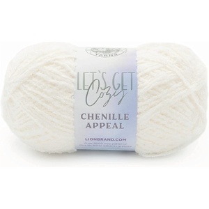 Lion Brand Yarn, Chenille Appeal Yarn for Knitting and Crocheting, Rose Taupe, 1 Pack(Coconut Milk)