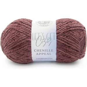 Lion Brand Yarn, Chenille Appeal Yarn for Knitting and Crocheting, Rose Taupe, 1 Pack(Rose Taupe)