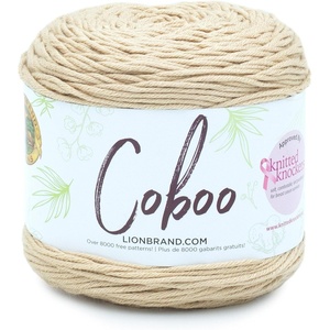Lion Brand Yarn Coboo Yarn, Pink, 1 Skein(Beige)