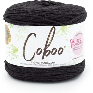 Lion Brand Yarn Coboo Yarn, Pink, 1 Skein(Coal)
