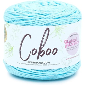 Lion Brand Yarn Coboo Yarn, Pink, 1 Skein(Ice Blue)