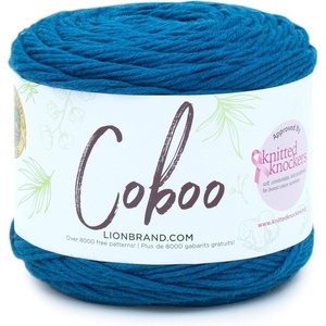 Lion Brand Yarn Coboo Yarn, Pink, 1 Skein(Steel Blue)