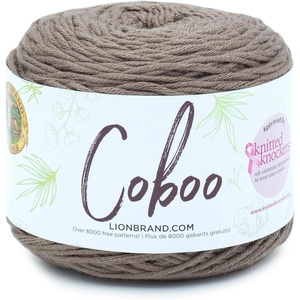 Lion Brand Yarn Coboo Yarn, Pink, 1 Skein(Taupe)
