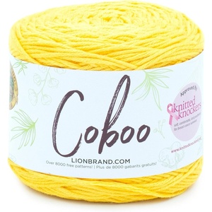 Lion Brand Yarn Coboo Yarn, Pink, 1 Skein(Yellow)