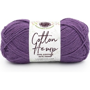 Lion Brand Yarn Cotton Hemp, Soft, Durable Yarn for Crochet and Knitting, 3 Pack, Canary(Aster)