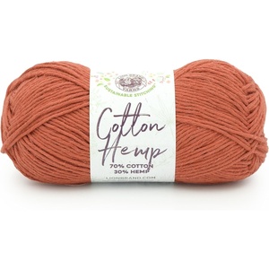 Lion Brand Yarn Cotton Hemp, Soft, Durable Yarn for Crochet and Knitting, 3 Pack, Canary(Maple)