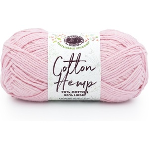 Lion Brand Yarn Cotton Hemp, Soft, Durable Yarn for Crochet and Knitting, 3 Pack, Canary(Peony)