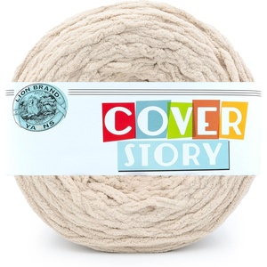 Lion Brand Yarn, Cover Story Blanket Yarn for Knitting, Crochet and Crafts, Mercury, 1 Pack, Super Bulky Fiber for Soft Aghans, Cozy Pillows, and Easy-Care Stuffed Animals(Driftwood)