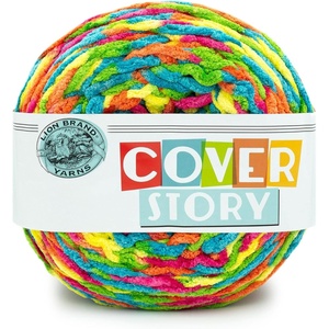 Lion Brand Yarn, Cover Story Blanket Yarn for Knitting, Crochet and Crafts, Mercury, 1 Pack, Super Bulky Fiber for Soft Aghans, Cozy Pillows, and Easy-Care Stuffed Animals(Alchemy)
