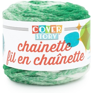 Lion Brand Yarn Cover Story Chainette, Blanket Yarn, Kelly Green, 1 Pack