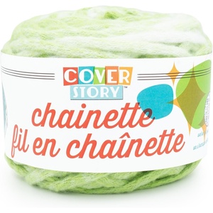 Lion Brand Yarn Cover Story Chainette, Blanket Yarn, Lime, 1 Pack