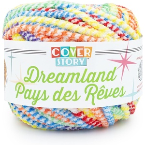 Lion Brand Yarn Cover Story Dreamland, Blanket Yarn, Tartan, 1 Pack(Rainbow)