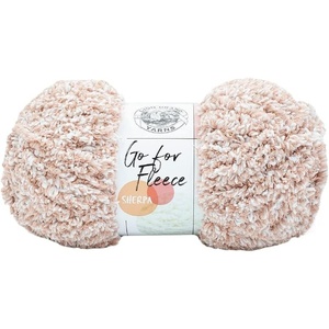 Lion Brand Yarn Go for Fleece Sherpa Jumbo Yarn for Knitting, Crocheting, and Crafting, 1 Pack, Blush(Blush)