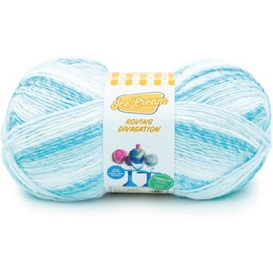 Lion Brand Yarn Ice Cream Roving Stripes Yarn, Capri