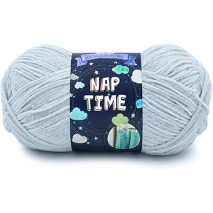 Lion Brand Yarn Naptime, Baby Yarn for Knitting and Crochet, White, 3 Pack(Pale Grey)