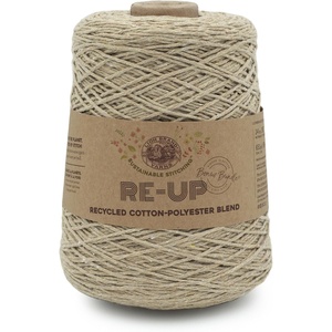 Lion Brand Yarn, Re-Up Bonus Bundle Yarn for Crocheting & Knitting, Pomegranate, 1 Pack | Recycled Cotton, Polyester Blend Yarn for Knitting, Crochet, Crafts, Worsted Fiber for Bags, Kitchen Dishcloths, Blankets(Mineral Springs)