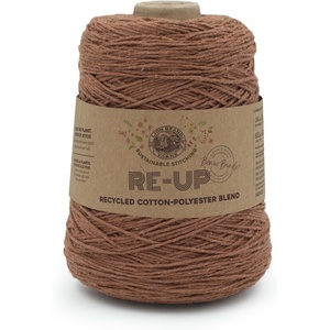 Lion Brand Yarn, Re-Up Bonus Bundle Yarn for Crocheting & Knitting, Pomegranate, 1 Pack | Recycled Cotton, Polyester Blend Yarn for Knitting, Crochet, Crafts, Worsted Fiber for Bags, Kitchen Dishcloths, Blankets(Rust)