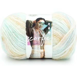 Lion Brand Yarn Scarfie Lite, Ombré Yarn for Knitting, Seaglass, 3 Pack(Palm)