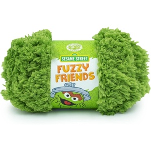 Lion Brand Yarn Sesame Street Fuzzy Friends, Oscar Green, 1 Skein