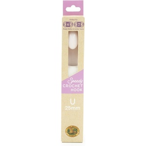 Lion Brand Yarn Speedy Crochet Hook for Super Bulky and Jumbo Yarn, Size Q-19, 15mm(U-50 (25mm))