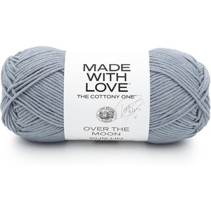 Lion Brand Yarn, Tom Daley Made with Love The Cottony One Yarn for Crocheting, Knitting, and Crafts, Red Red Wine, 1 Pack | Tom Daley Made With Love Cotton, Acrylic Yarn for Knitting, Crochet, Crafts, Worsted Fiber for Soft Blankets, Hats, Sweaters(Over The Moon)